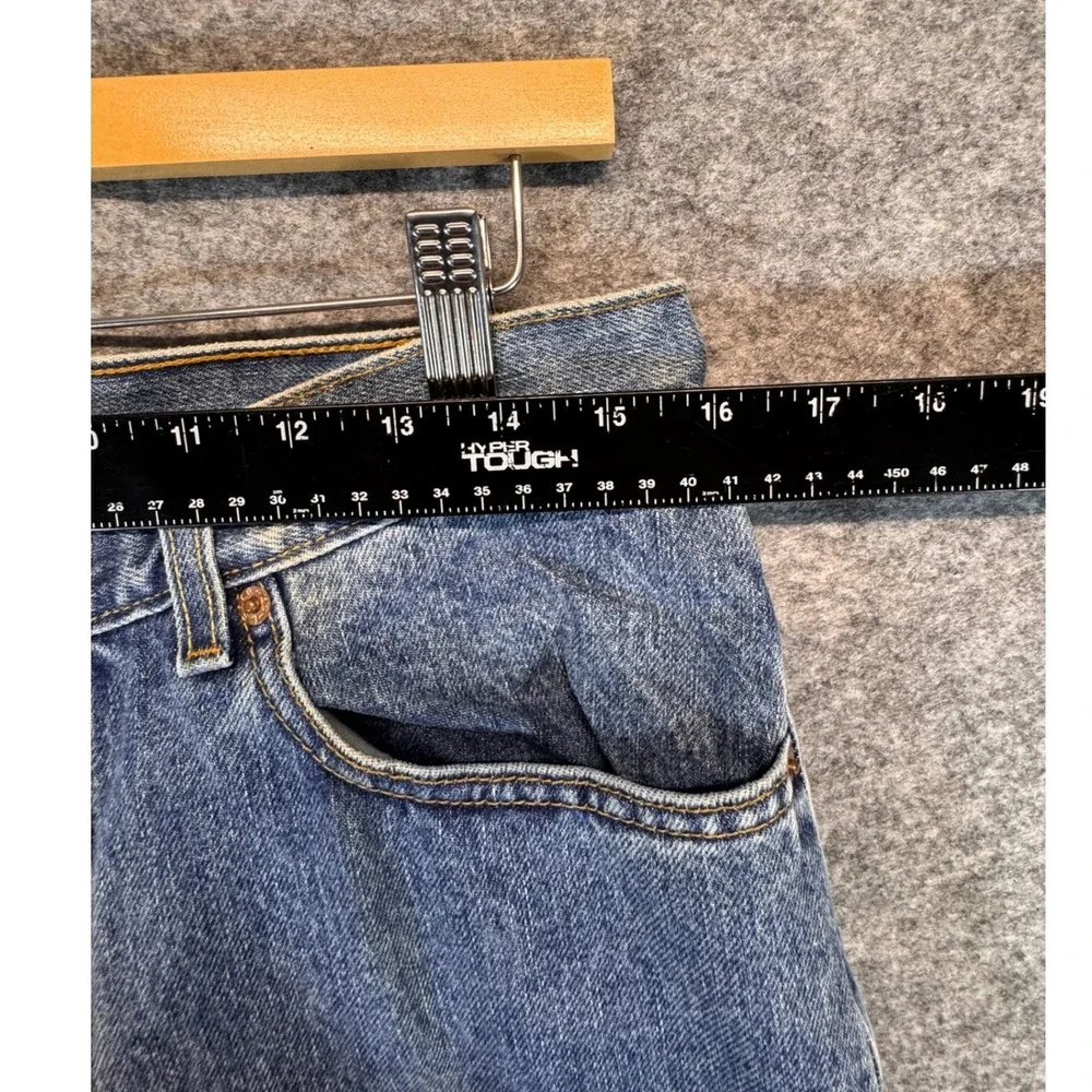 Levis 512 Blue Denim Jeans Slim Fit Mens 34x34 Mid Rise Tapered Cotton‎ Vntg Y2K